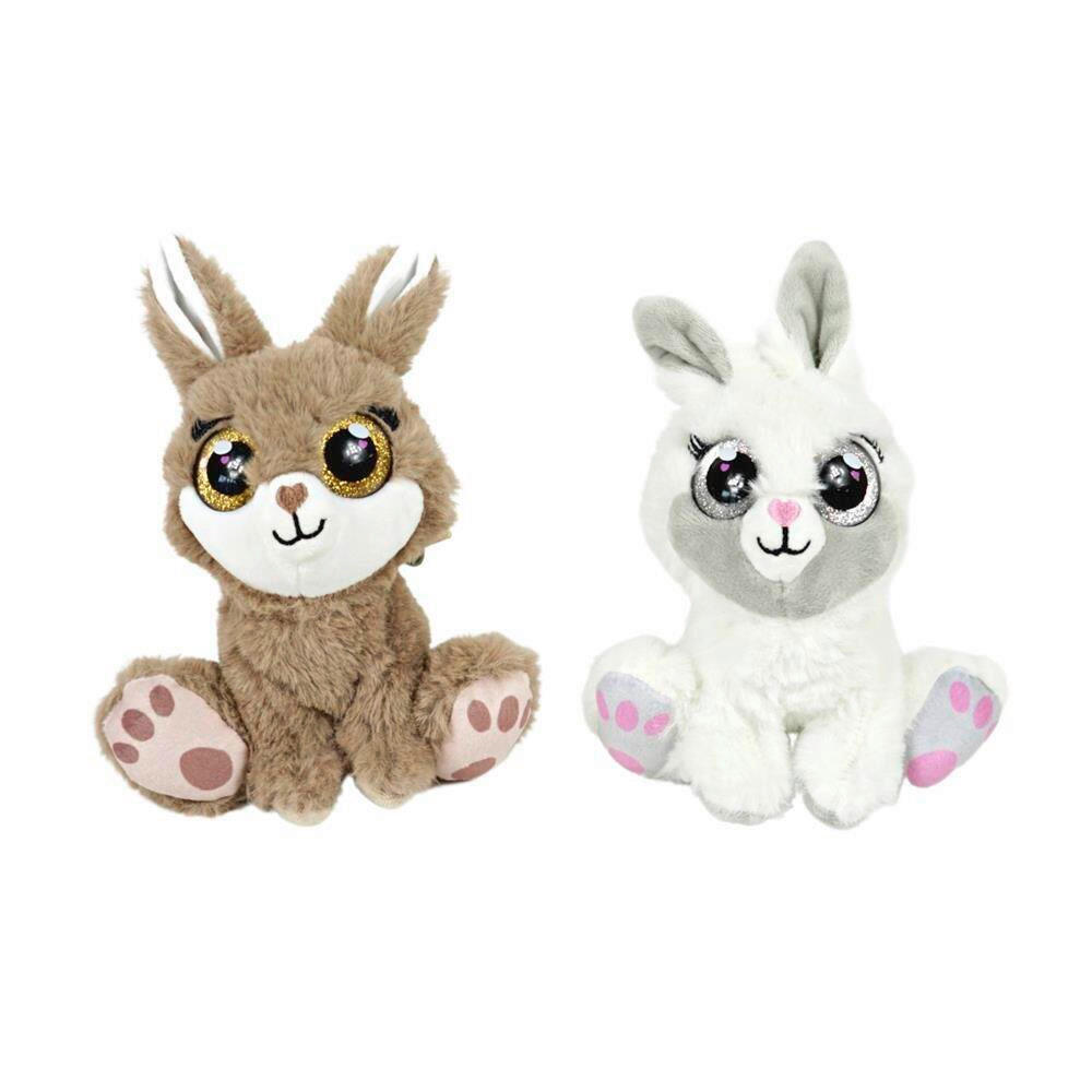 PLIŠANA ŽIVOTINJA  zec  - bijela/smeđa, Basics, tekstil (18cm)