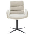 ARMLEHNSTUHL  in Cord  - Schwarz/Naturfarben, Design, Textil/Metall (61/88/66cm) - Dieter Knoll