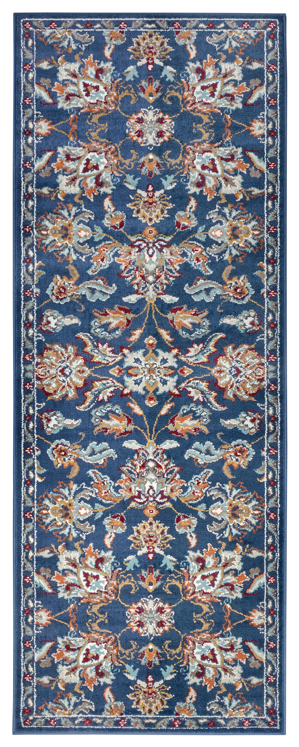 LÄUFER 80/240 cm Luxor Blau, Multicolor  - Blau/Multicolor, Design, Kunststoff/Textil (80/240cm)