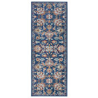 LÄUFER 80/240 cm Luxor Blau, Multicolor  - Blau/Multicolor, Design, Kunststoff/Textil (80/240cm)