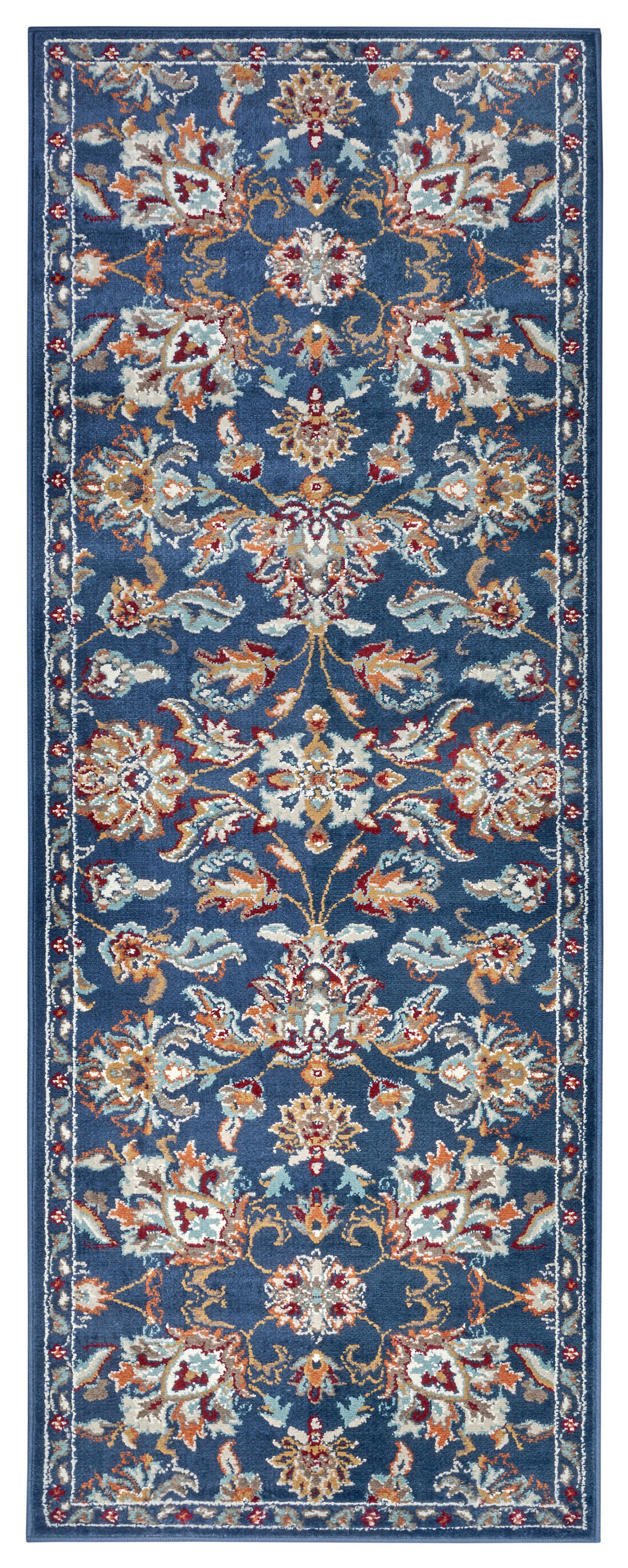 LÄUFER 80/240 cm Luxor Blau, Multicolor  - Blau/Multicolor, Design, Kunststoff/Textil (80/240cm)