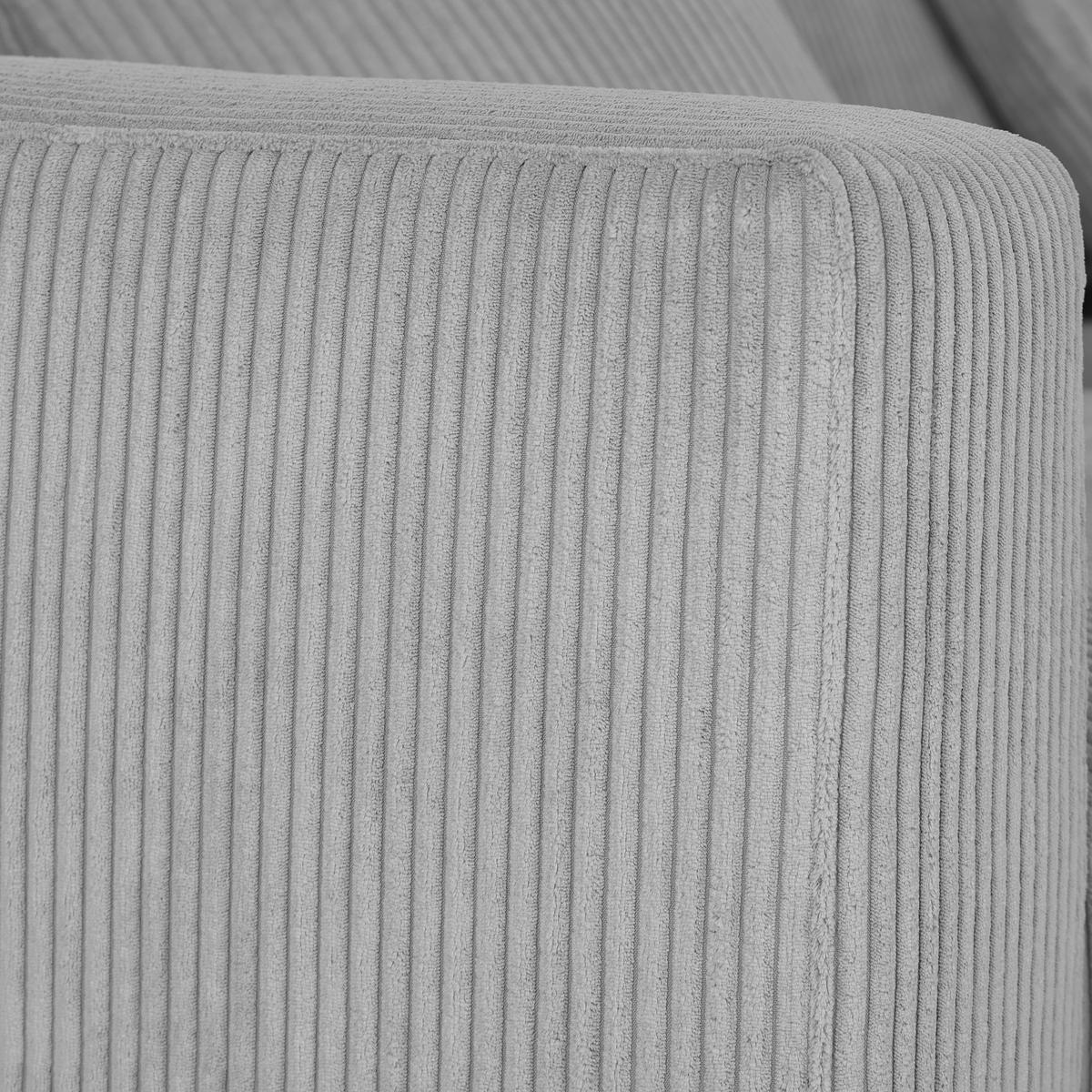 2,5-SITS SOFFA i manchester grå  - svart/grå, Klassisk, trä/textil (203/83/126cm) - MID.YOU