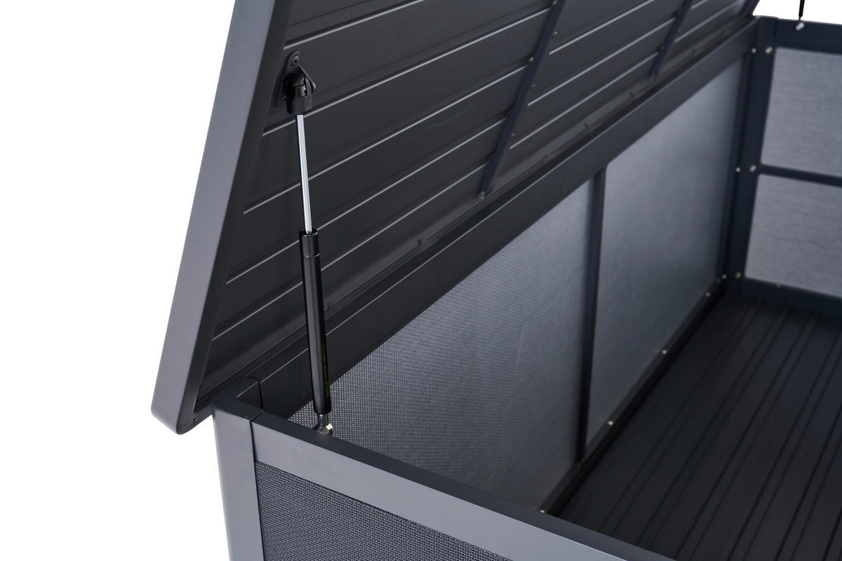  KISSENBOX 79,3/75/181 cm Metall, Kunststoff Anthrazit  - Anthrazit, Basics, Kunststoff/Metall (79,3/75/181cm) - Siena Garden
