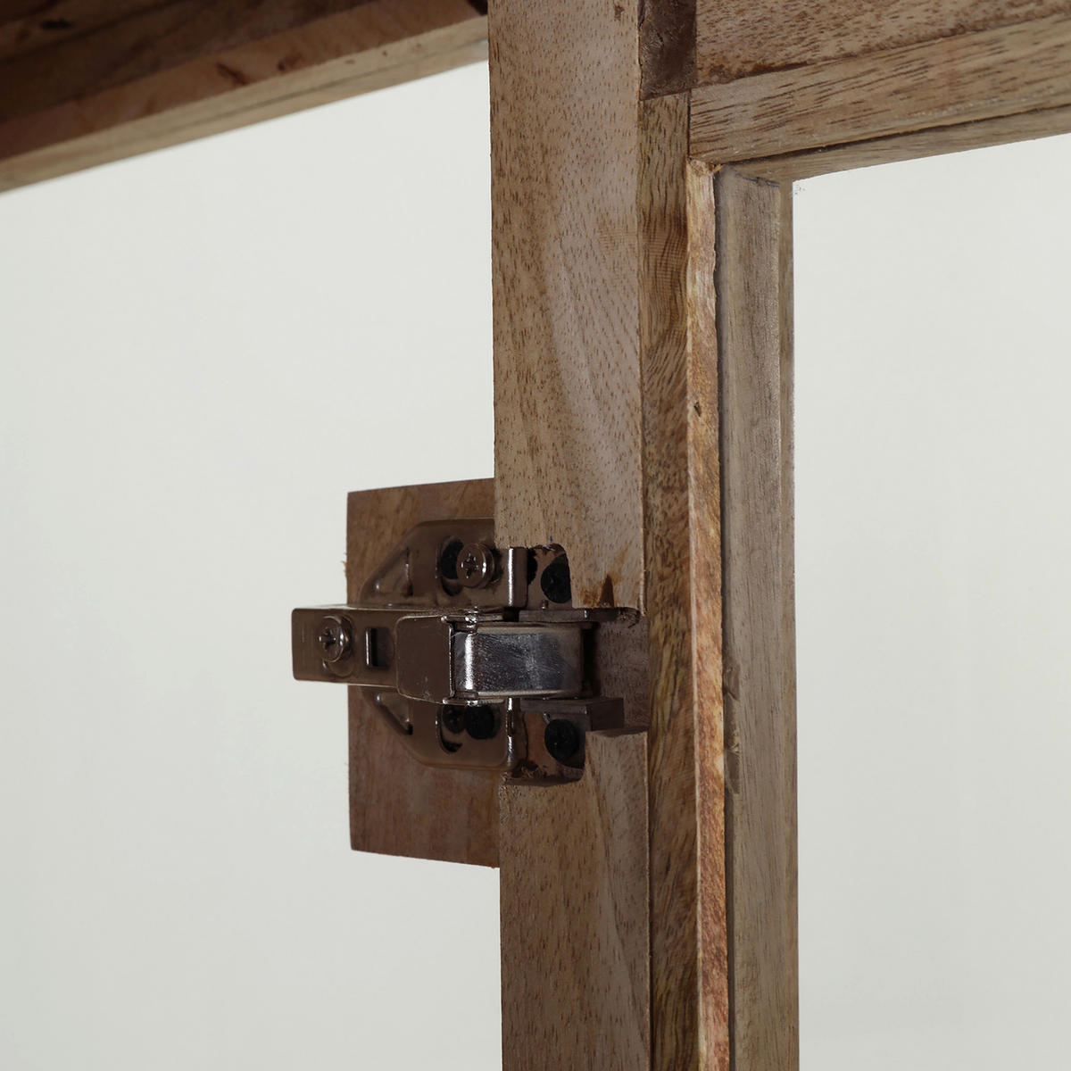 VITRINE  in massiv Mangoholz Naturfarben, Schwarz  - Schwarz/Naturfarben, Design, Glas/Holz (100/178/40cm) - Landscape