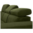 ECKSOFA  in Webstoff Dunkelgrün  - Dunkelgrün/Schwarz, KONVENTIONELL, Holz/Textil (244/283cm) - Carryhome