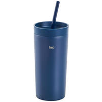 TERMOIZOLAČNÍ HRNEK  0.4 l - tmavě modrá, Trend, kov/plast (8,2/17,6cm) - Homeware Profession.
