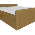 BOXBETT 180/200 cm  in Senfgelb  - Senfgelb/Schwarz, Basics, Kunststoff/Textil (180/200cm) - Carryhome