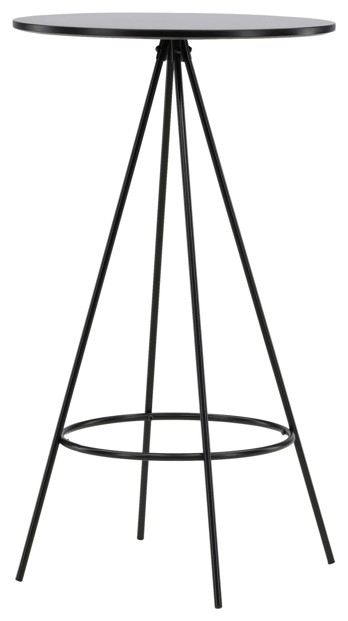 BARPALL i svart  - svart, Design, metall/trämaterial (60/105/60cm) - Livetastic