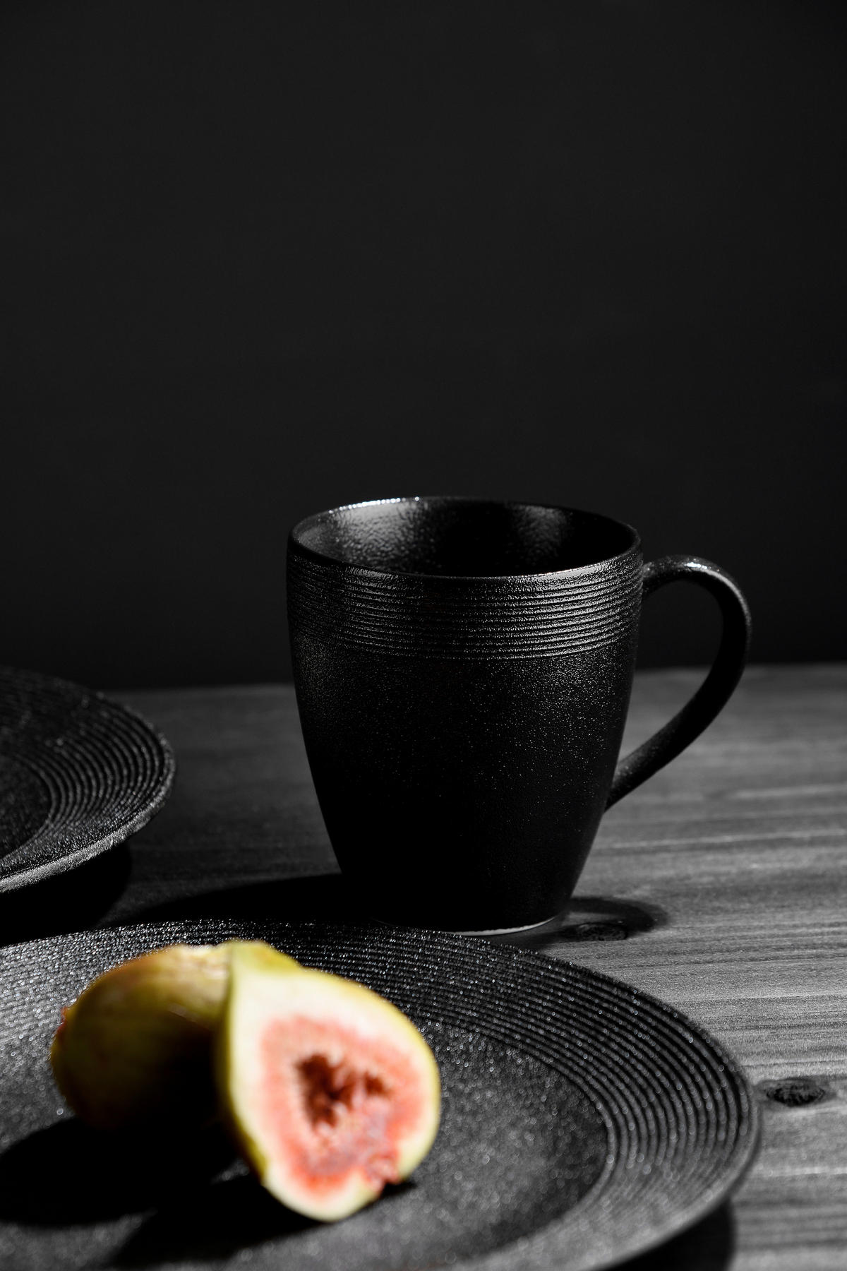 KOMBISERVICE 16-teilig  - Schwarz, Lifestyle, Keramik (36.5/33.5/33.5cm) - Novel