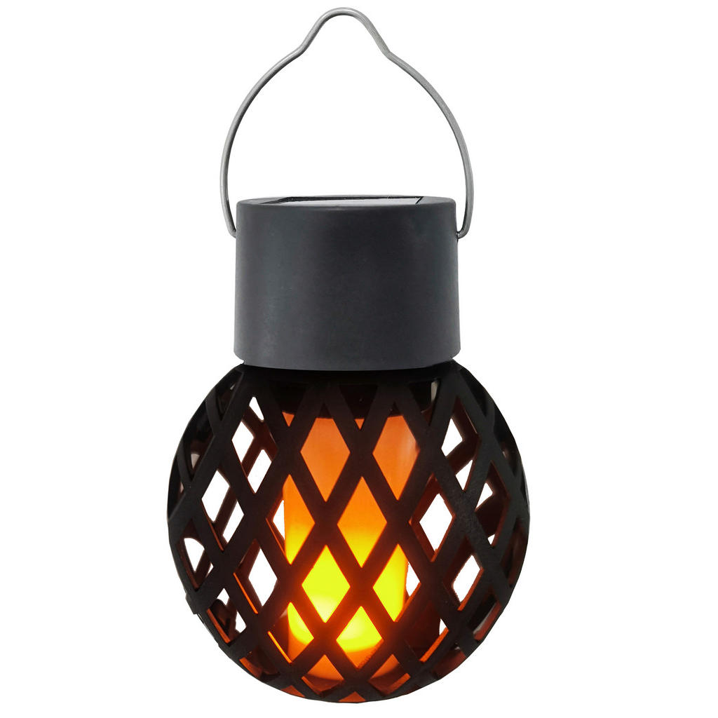 Solarleuchte Rund Schwarz Lailah 1xled Warmweiß H: 9 cm