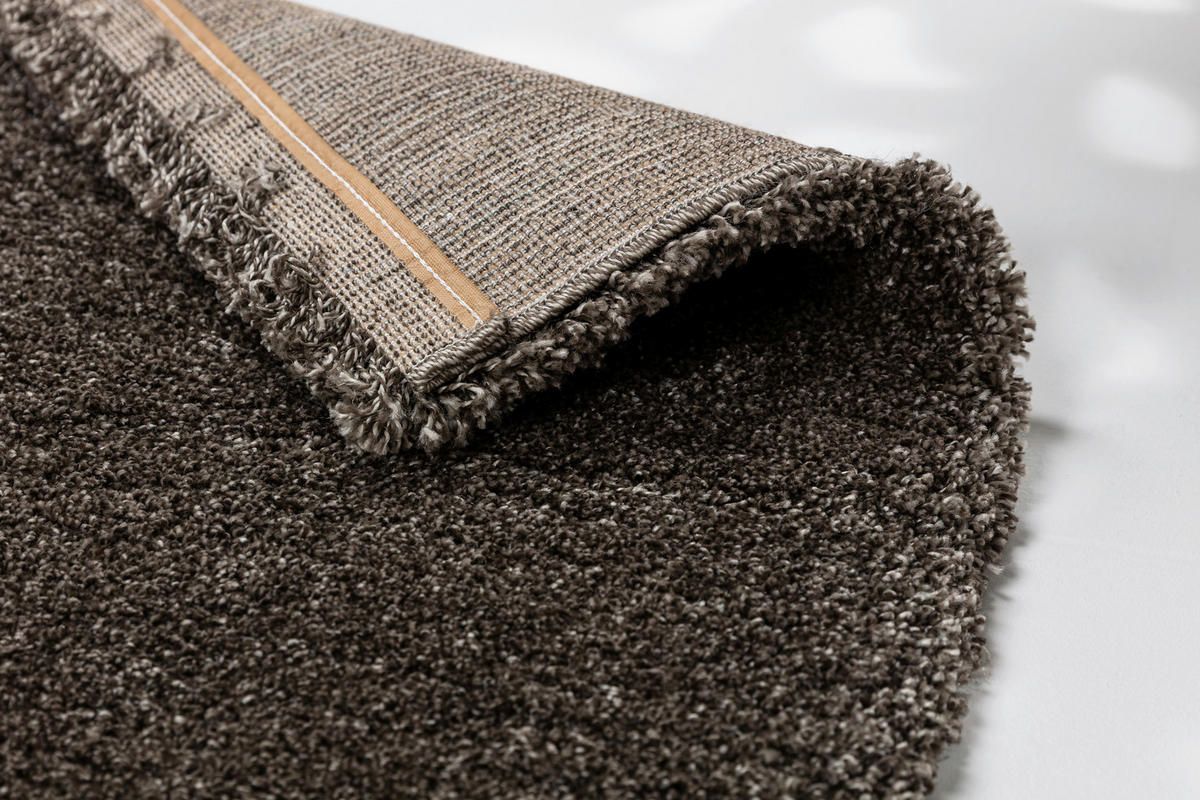 WEBTEPPICH 80/150 cm Leverage Dunkelbraun  - Dunkelbraun, Basics, Textil (80/150cm) - Schöner Wohnen