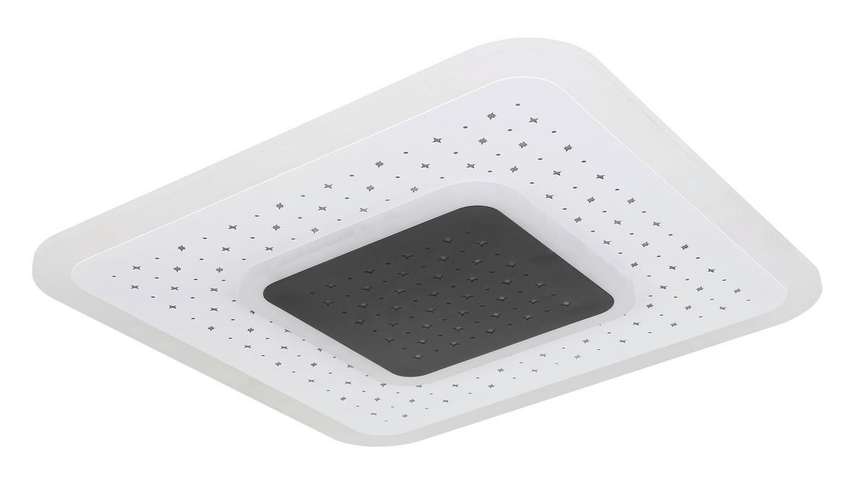 LED-DECKENLEUCHTE 47 W    46/46/5,5 cm  - Weiss/Opal, Design, Kunststoff/Metall (46/46/5,5cm) - Globo
