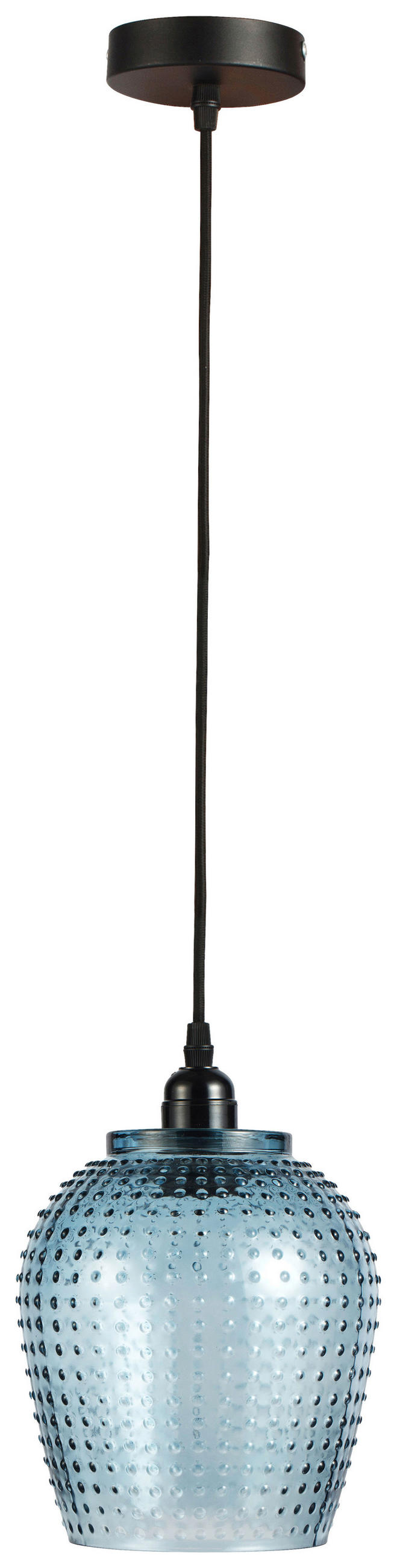 ZÁVESNÉ SVIETIDLO,  18/18/27 cm - modrá, Basics, sklo (18/18/27cm) - MID.YOU