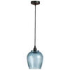 ZÁVĚSNÉ SVÍTIDLO,  18/18/27 cm - modrá, Basics, sklo (18/18/27cm) - MID.YOU
