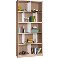 REGAL Weiß, Eichefarben  - Eichefarben/Weiß, Design, Holzwerkstoff (90/198/38cm) - MID.YOU