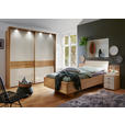 BETT 90/200 cm in Eichefarben, Champagner - Champagner/Eichefarben, KONVENTIONELL, Holz/Holzwerkstoff (90/200cm) - Venda