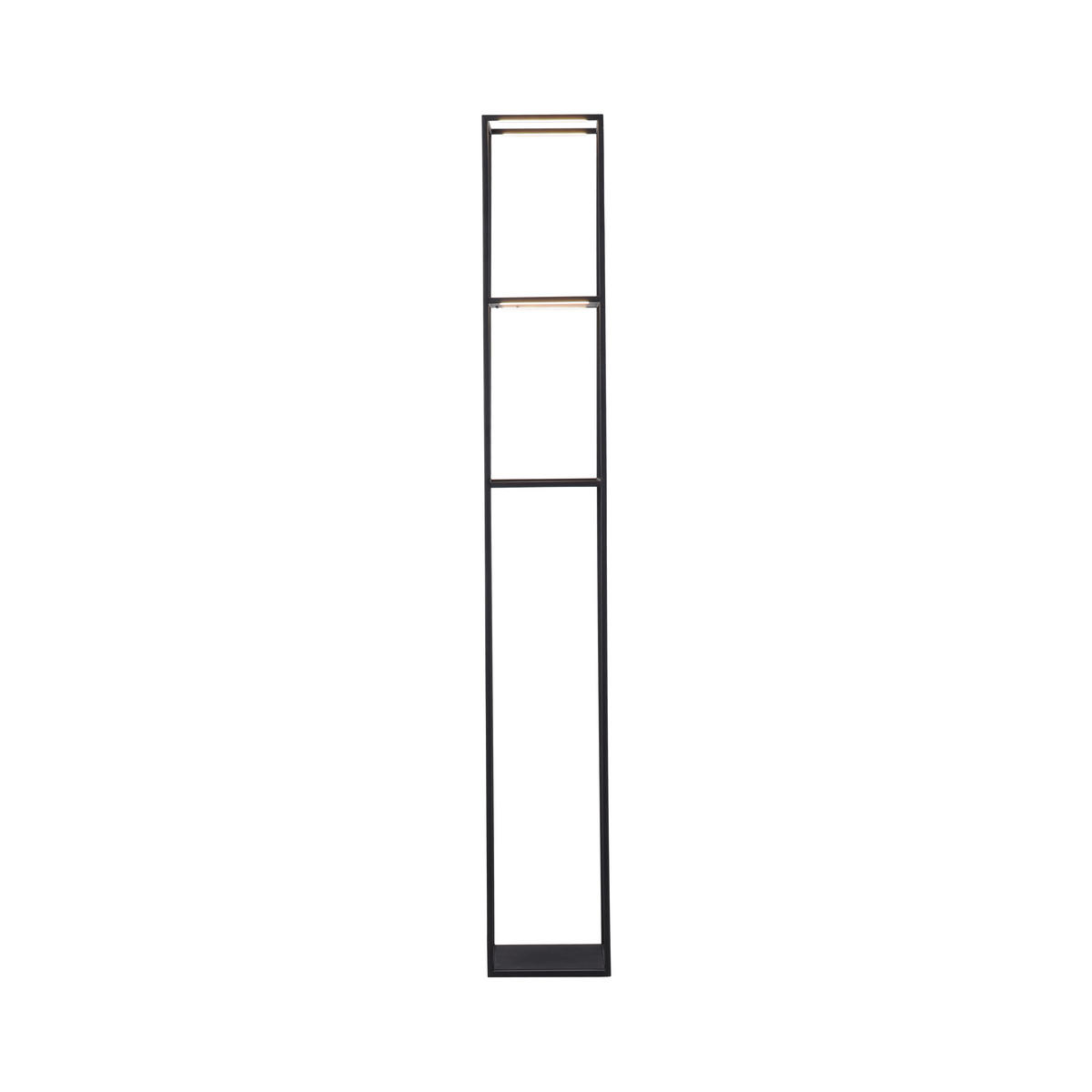 PODNA LED LAMPA - crna, Lajfstajl, metal/plastika (20/20/140cm)