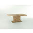 ESSTISCH Wildeiche vollmassiv rechteckig Eichefarben - Eichefarben, Basics, Holz/Metall (150/95/76cm) - VALDERA