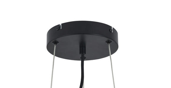 LED-HÄNGELEUCHTE 40/120 cm - Transparent/Schwarz, Design, Kunststoff/Metall (40/120cm) - Novel