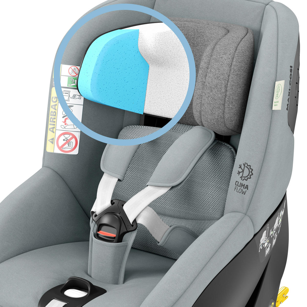 KINDERAUTOSITZ Mica Pro Eco Authentic Grey   - Basics, Kunststoff/Textil (44,2/64,8/68,3cm) - Maxi-Cosi