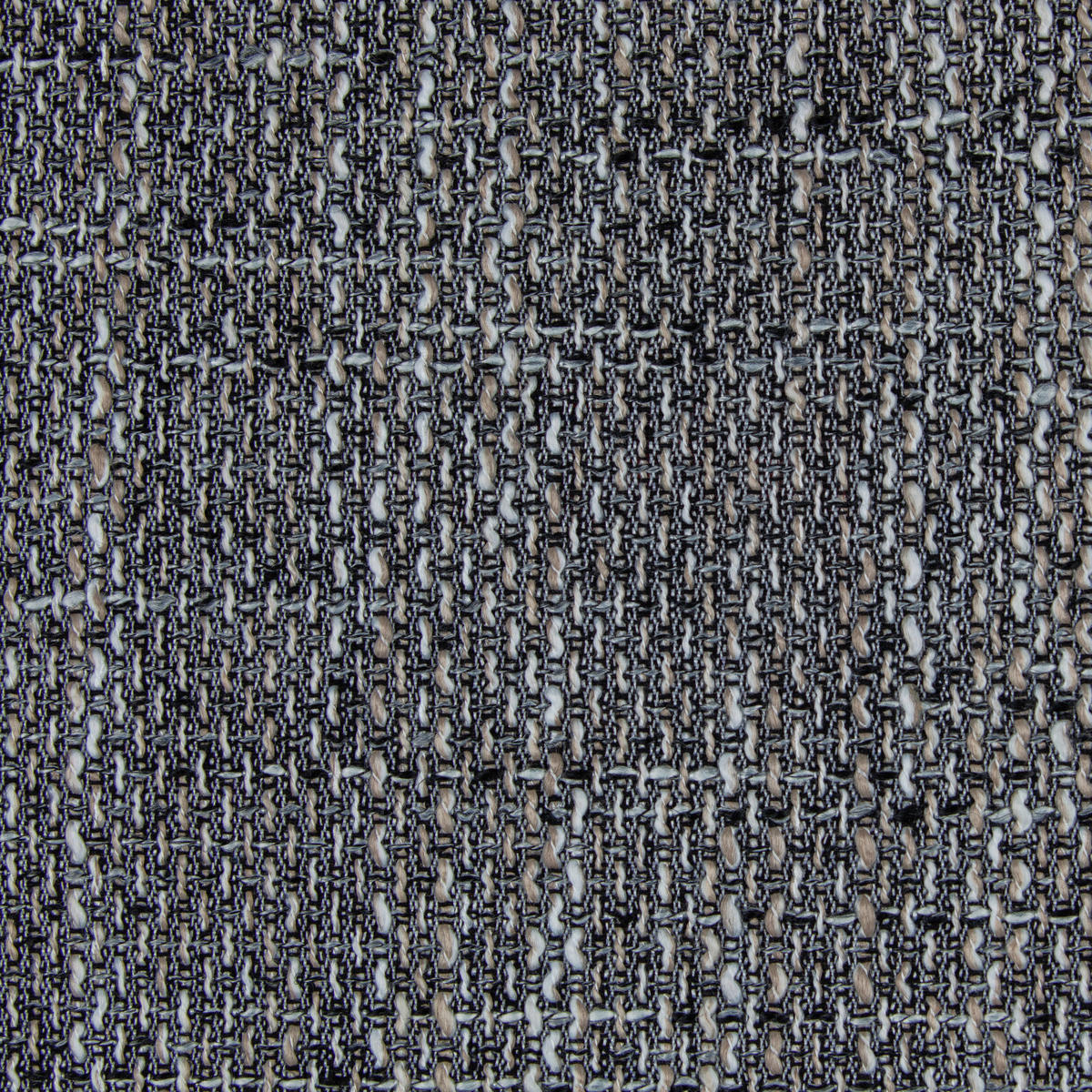 SCHLAFSOFA  mit Liegefunktion, Rücken echt Webstoff Grau  - Chromfarben/Schwarz, Design, Kunststoff/Textil (193/85/86cm) - P & B