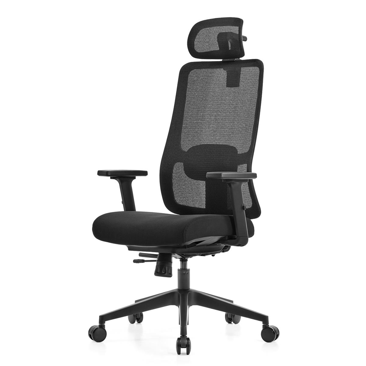 UREDSKI STOLAC    - crna, Moderno, metal/plastika (66/125/69cm)