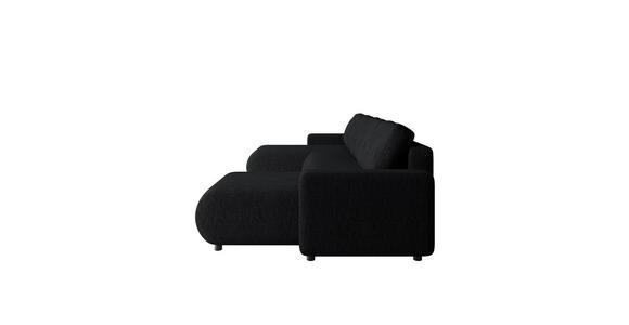 WOHNLANDSCHAFT Schwarz Webstoff  - Schwarz, MODERN, Kunststoff/Textil (150/312/150cm) - Xora