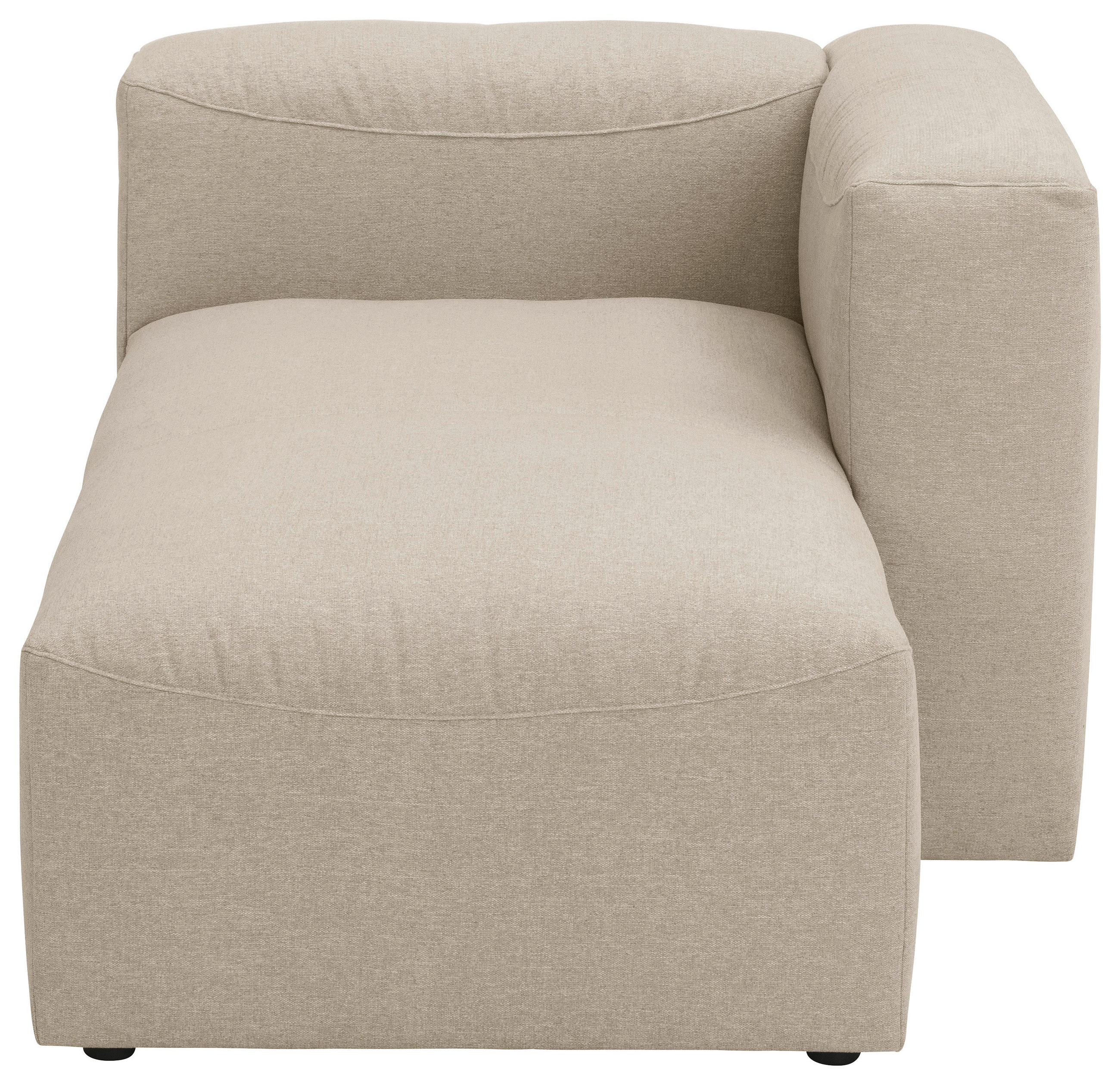 RÉCAMIERE Creme Flachgewebe  - Creme, Design, Kunststoff/Textil (160/73/100cm) - Max Winzer