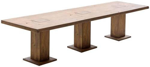 MATBORD i trä 400/120/76 cm   - ekfärgad, Klassisk, trä (400/120/76cm) - MID.YOU