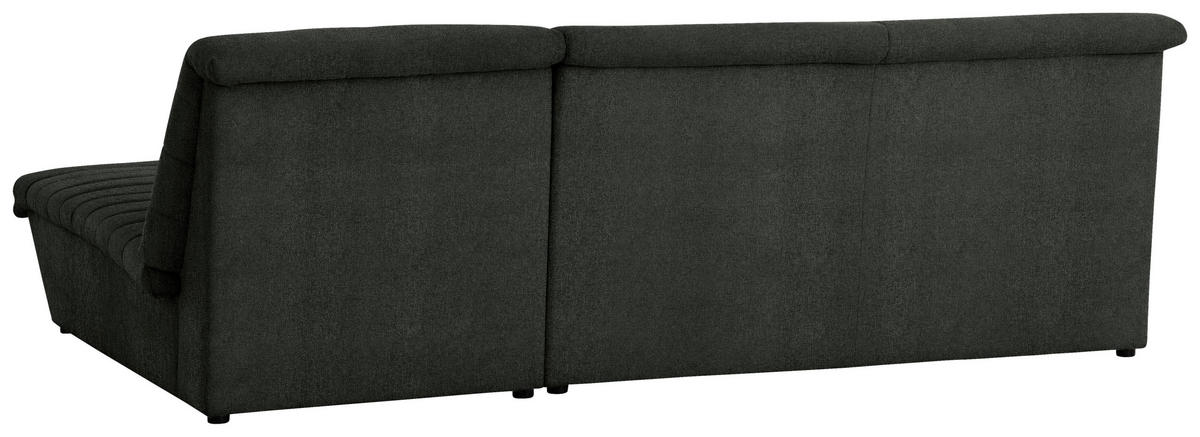 ECKSOFA in Webstoff Dunkelgrün  274/168 cm  - Dunkelgrün/Schwarz, Design, Kunststoff/Textil (274/168cm) - LOOKS by W.Joop
