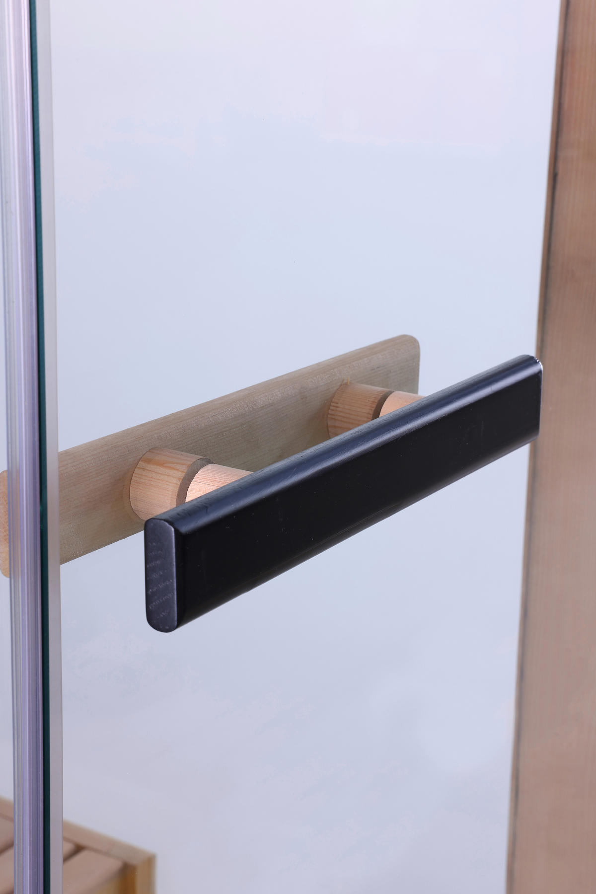 SAUNA für 2 Personen  - Schwarz, Basics, Glas/Holz (130/200/120cm) - Sanotechnik
