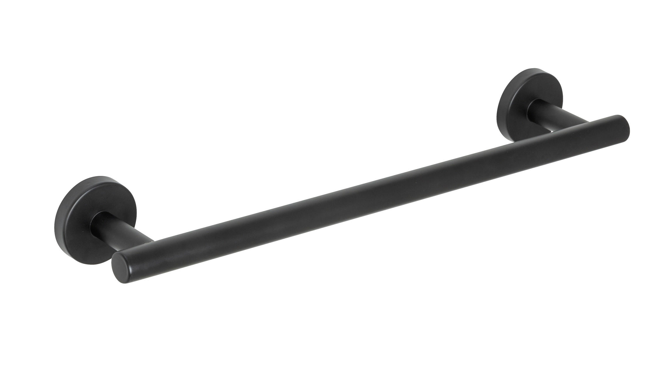 HANDTUCHSTANGE Schwarz  - Schwarz, Basics, Metall (40/5,5/7cm) - Wenko