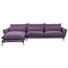 WOHNLANDSCHAFT in Textil Violett - Violett/Schwarz, Design, Textil/Metall (165/338cm) - Hom`in WOHNLANDSCHAFT in Textil Violett - Violett/Schwarz, Design, Textil/Metall (165/338cm) - Hom`in