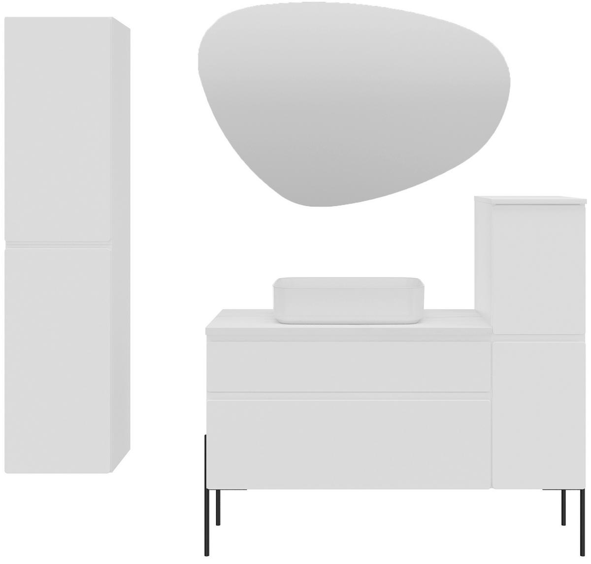 MIDISCHRANK 31/90/47 cm  - Weiß, MODERN, Holzwerkstoff (31/90/47cm) - Welnova