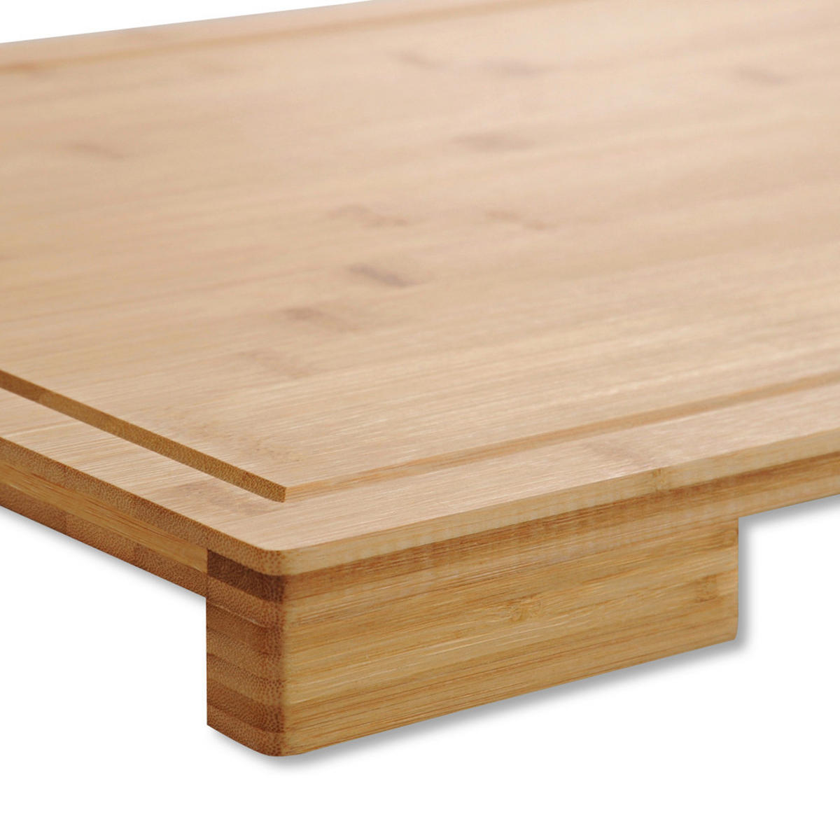 SCHNEIDEBRETT Holz Bambus  - Naturfarben, Basics, Holz (58.5/38.5/4cm) - Kesper