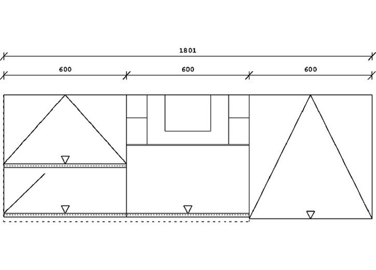 KÜCHENBLOCK 180 cm   in Graphitfarben  - Schieferfarben/Schwarz, Basics, Holzwerkstoff/Metall (180cm) - Impuls
