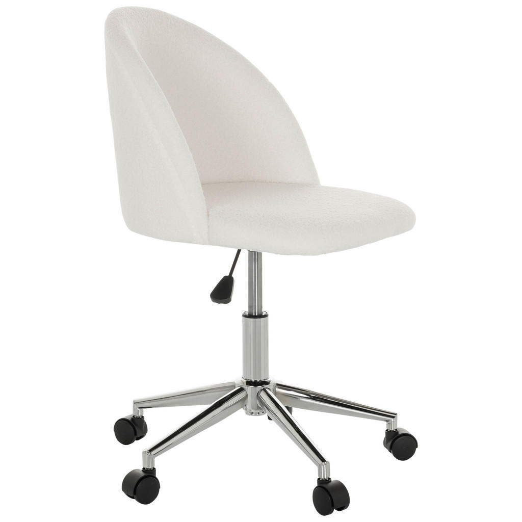 Thumbnail - Mid.you Drehstuhl, Weiß, Textil, Drehkreuz, 49x77-87x55 cm, Sitzfläche 360° drehbar, Arbeitszimmer, Bürostühle, Drehstüh...
