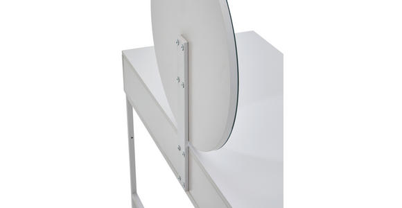 SCHMINKTISCH 120/50/128,5 cm, Kaschmir  - Kaschmir, Design, Glas/Holzwerkstoff (120/50/128,5cm) - Carryhome