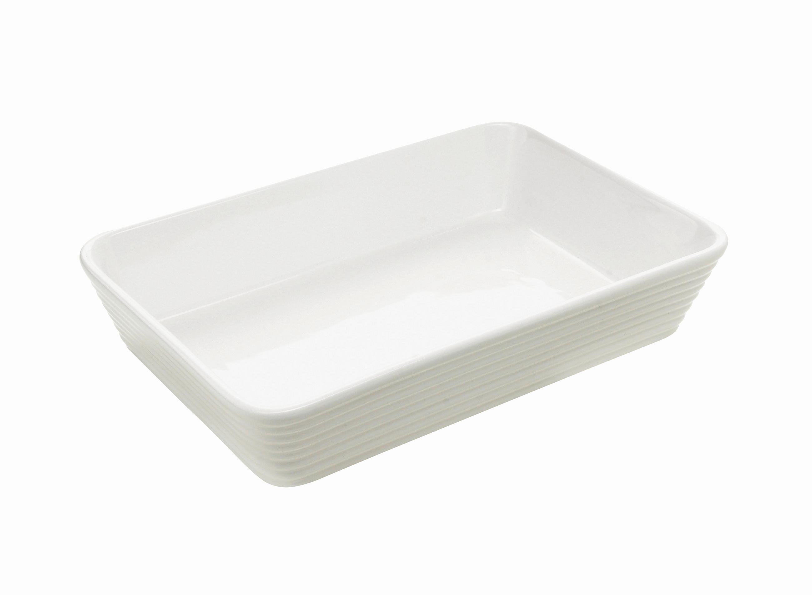 POSUDA ZA RERNU   29,5/20/6 cm        - bela, Konvencionalno, keramika (29/20/6cm) - Homeware Profession.