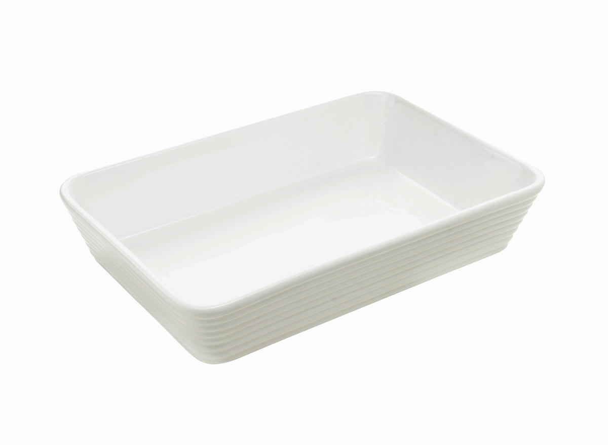 VAS PENTRU CUPTOR 29/20/6 cm   - alb, Basics, ceramică (29/20/6cm) - Homeware Profession.