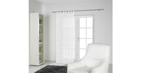 SCHLAUFENVORHANG transparent - Weiß, KONVENTIONELL, Textil (140/245cm) - Boxxx