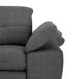 ECKSOFA in Webstoff Dunkelgrau  - Dunkelgrau/Schwarz, Design, Textil/Metall (180/265cm) - Carryhome