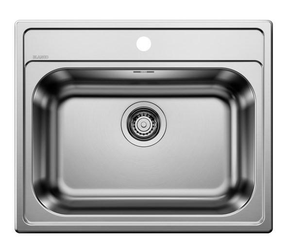 SPÜLE 525323  - Edelstahlfarben, Basics, Metall (60,5/15,8/50cm) - Blanco