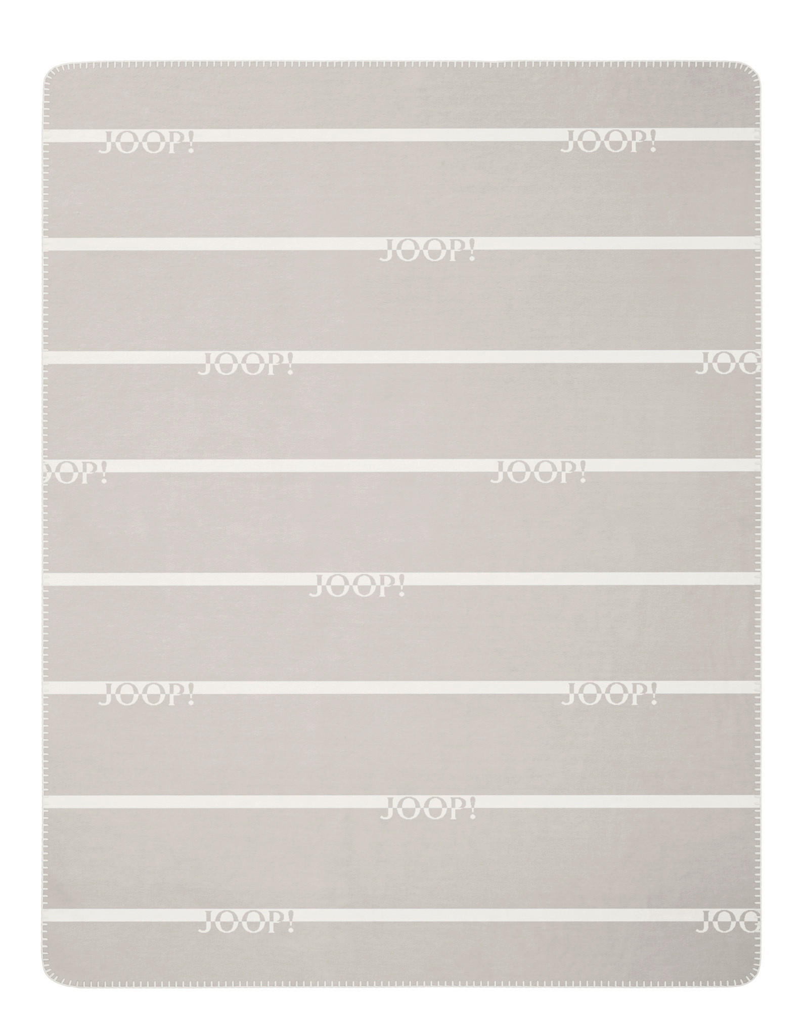 WOHNDECKE Logo Stripes 150/200 cm  - Hellgrau, Design, Textil (150/200cm) - Joop!