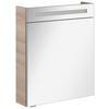 SPIEGELSCHRANK 60/71/16 cm  - Eschefarben/Alufarben, MODERN, Glas/Holzwerkstoff (60/71/16cm) - MID.YOU