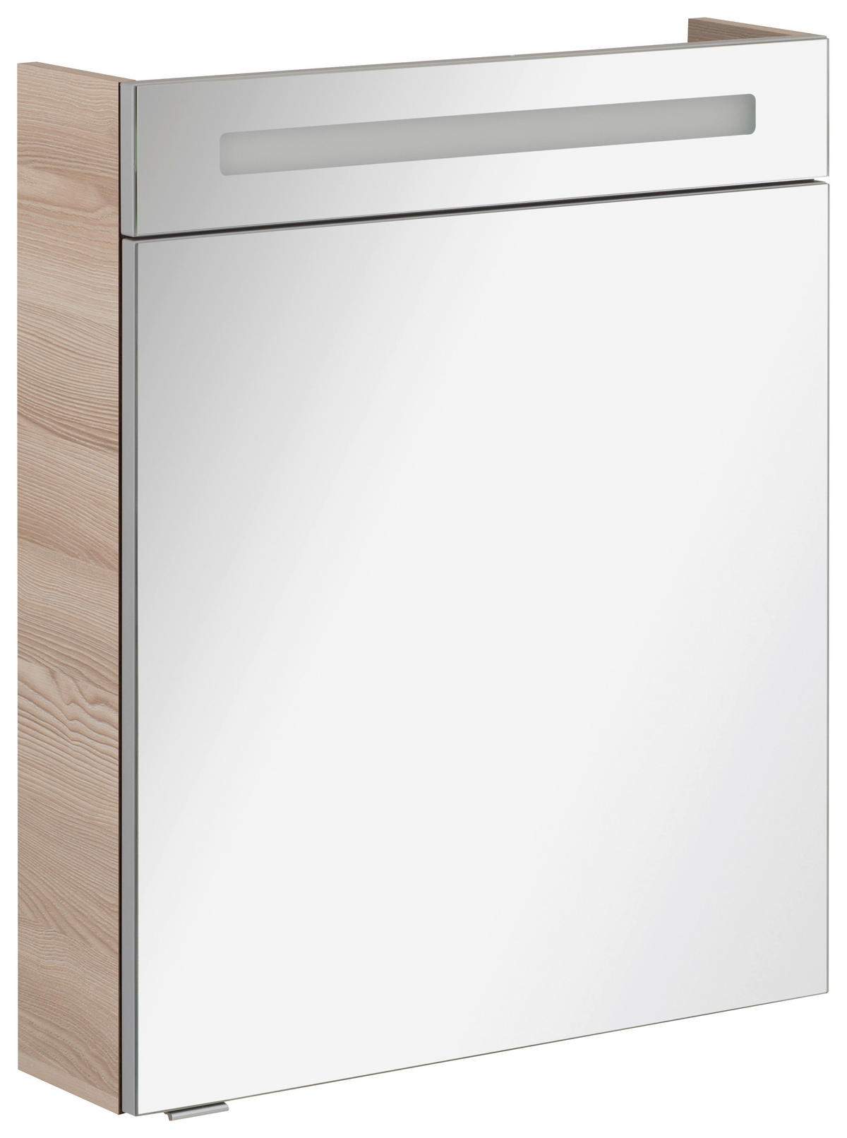 SPIEGELSCHRANK 60/71/16 cm  - Eschefarben/Alufarben, MODERN, Glas/Holzwerkstoff (60/71/16cm) - MID.YOU