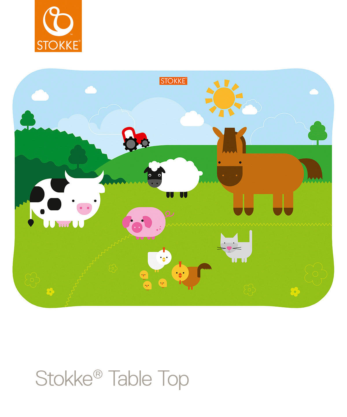 STONI PODMETAČ 50/40 cm   - providno/višebojna, Osnovno, plastika (50/40cm) - Stokke