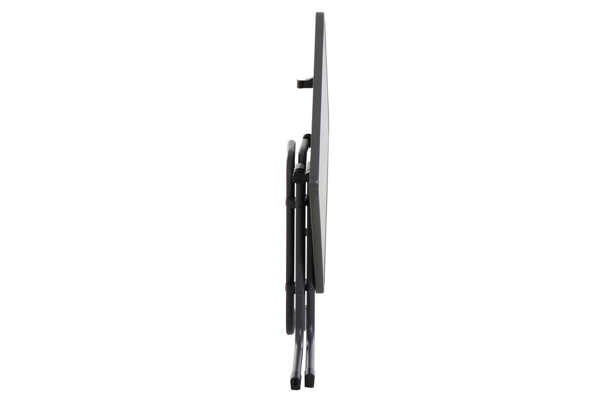 GARTENGARNITUR 3-teilig Stahl  - Anthrazit, Basics, Kunststoff/Metall (70/80/70cm) - Siena Garden