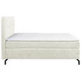 BOXSPRINGBETT 140/200 cm  in Greige  - Greige/Schwarz, Design, Textil/Metall (140/200cm) - Esposa