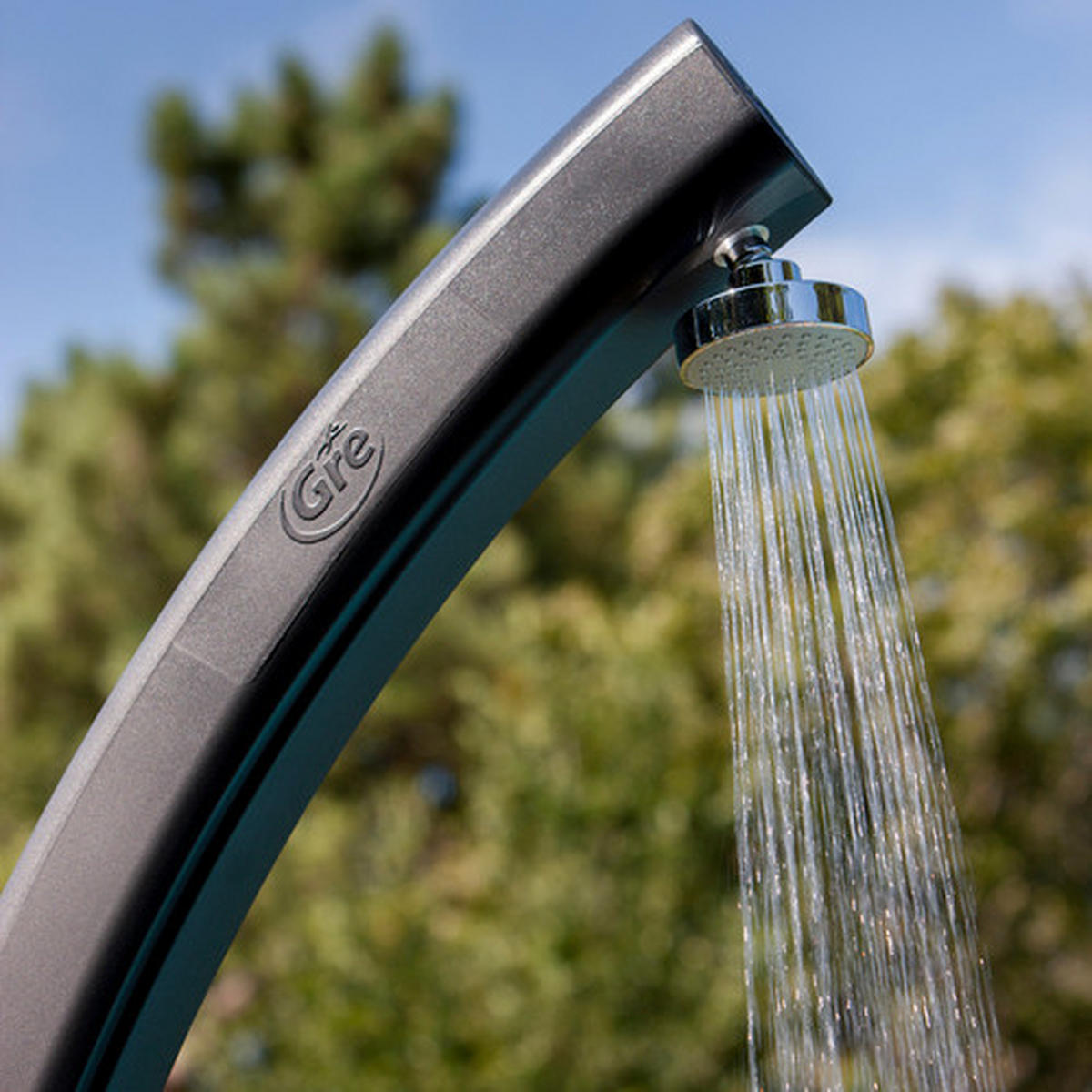 SOLARDUSCHE GRE SSR25  - Schwarz, KONVENTIONELL, Kunststoff/Metall (19/17/219cm) - Gre